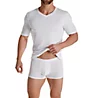 Hanro Sea Island Cotton Short Sleeve V-Neck Shirt 73173 - Image 3