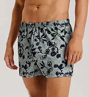 Cotton Sporty Knit Boxer Moonshine Tiles S