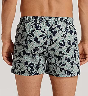Cotton Sporty Knit Boxer Moonshine Tiles S