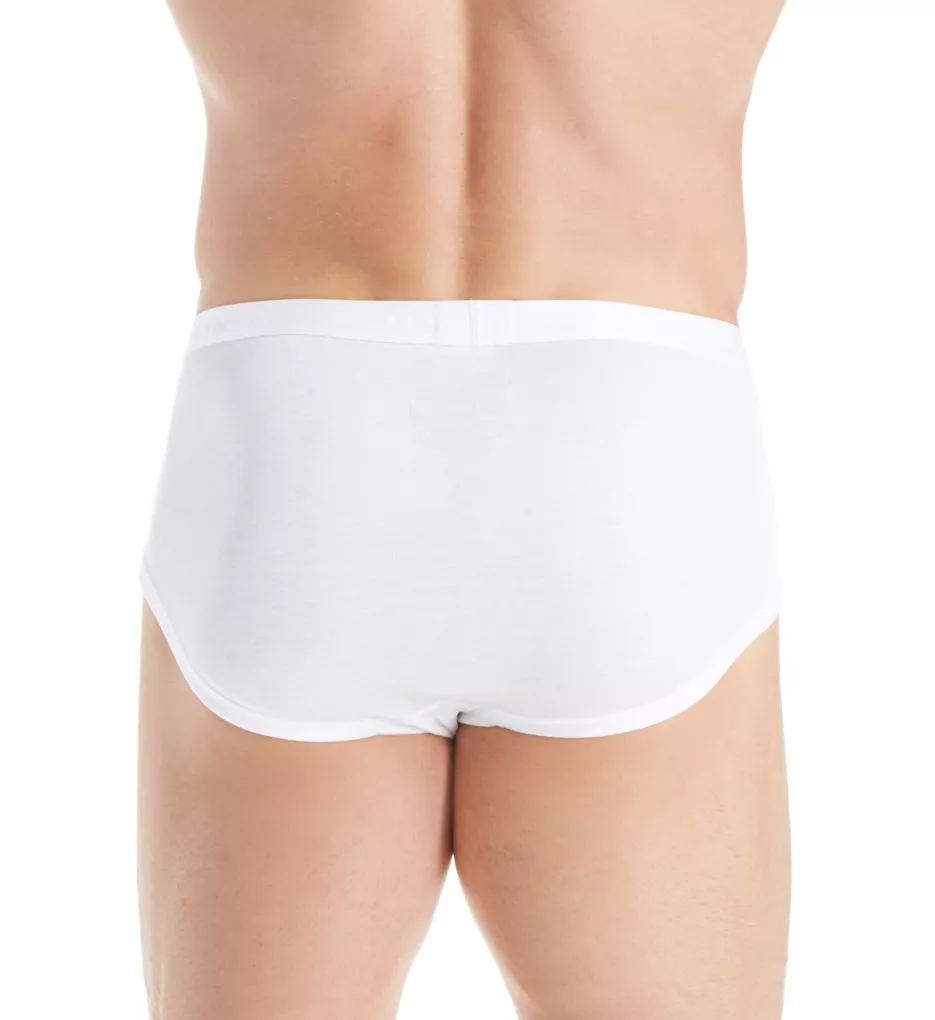 Cotton Pure Brief with Fly WHT M
