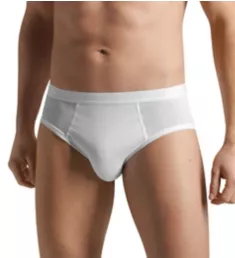 Cotton Pure Hi Leg Brief WHT S