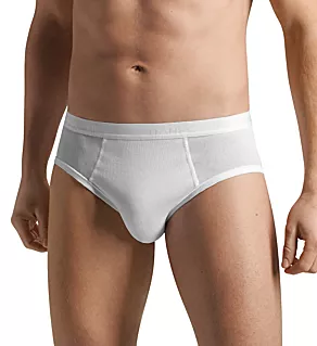 Cotton Pure Hi Leg Brief WHT 2XL