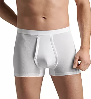 Cotton Pure Boxer Brief with Fly WHT 2XL