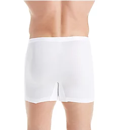 Cotton Pure Boxer Brief with Fly WHT S