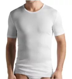 Cotton Pure Short Sleeve Crew Neck Shirt