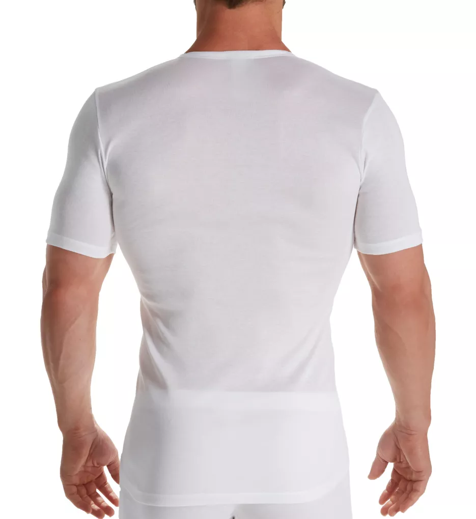 Cotton Pure Short Sleeve V-Neck Shirt