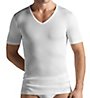 Hanro Cotton Pure Short Sleeve V-Neck Shirt
