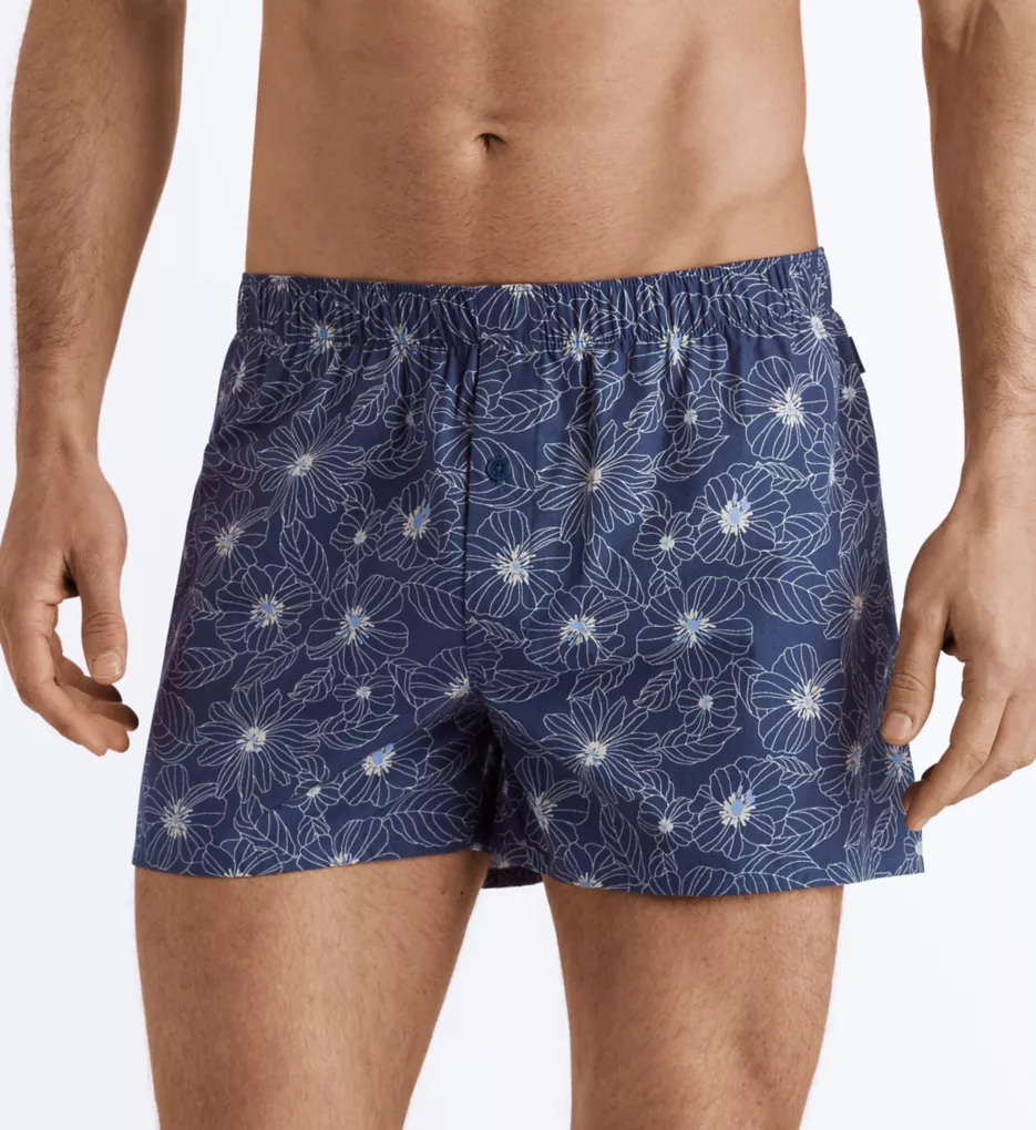 Fancy Woven Boxer seaflo M by Hanro