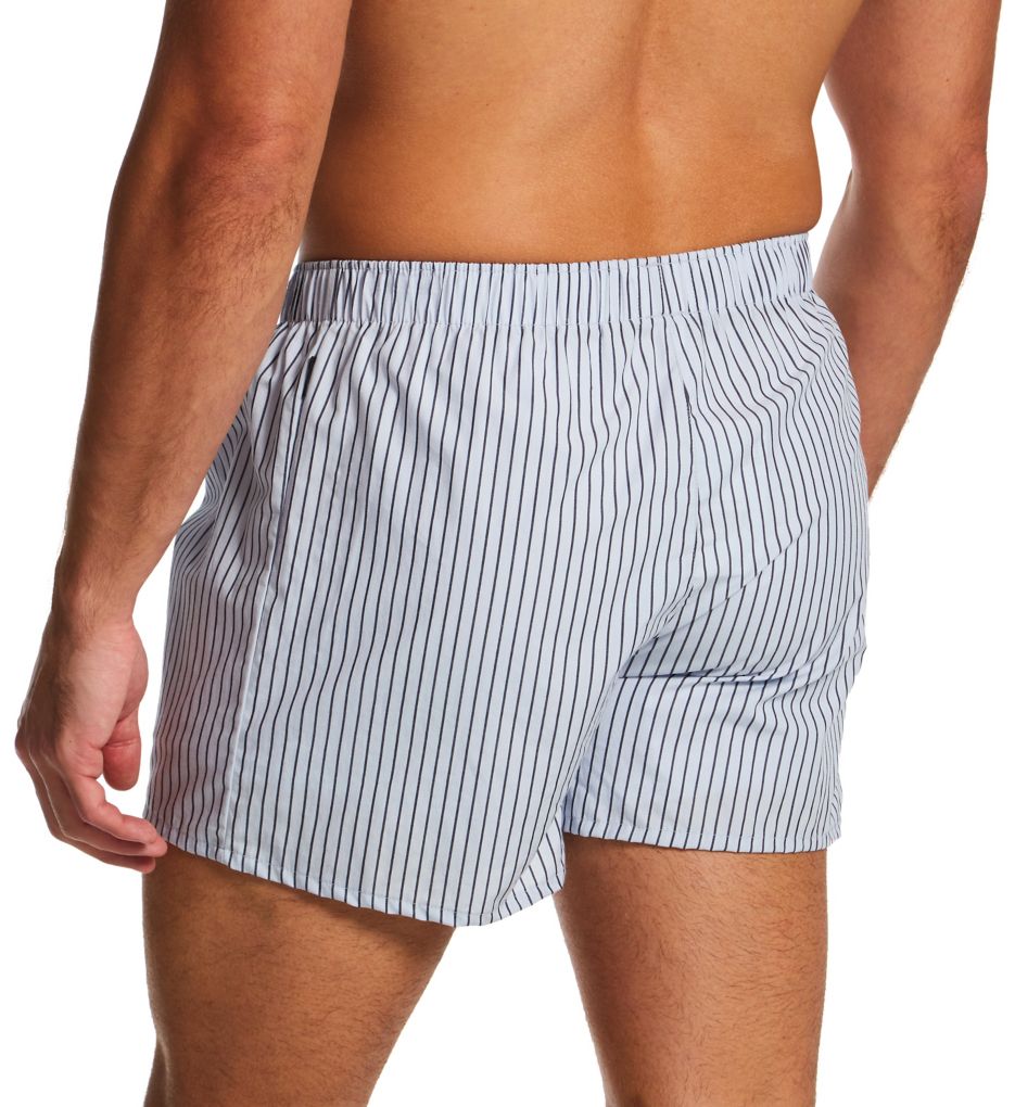 Hanro Fancy Woven Boxer Light Grey Stripe L  - Image 2