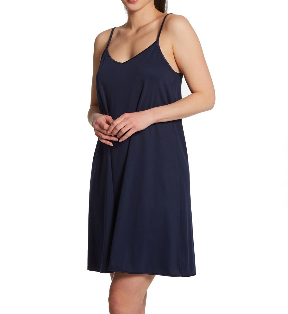 Hanro Cotton Silk Spaghetti Chemise 74813 - Image 1