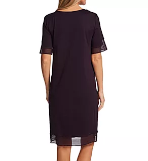 Sophie Short Sleeve Nightgown Dark Acai XS