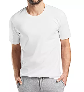 Living Short Sleeve Crew Neck T-Shirt WHT M