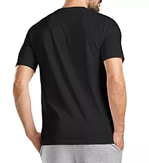 Living Short Sleeve Crew Neck T-Shirt BLK M
