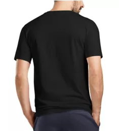 Living Short Sleeve V-Neck Shirt BLK L