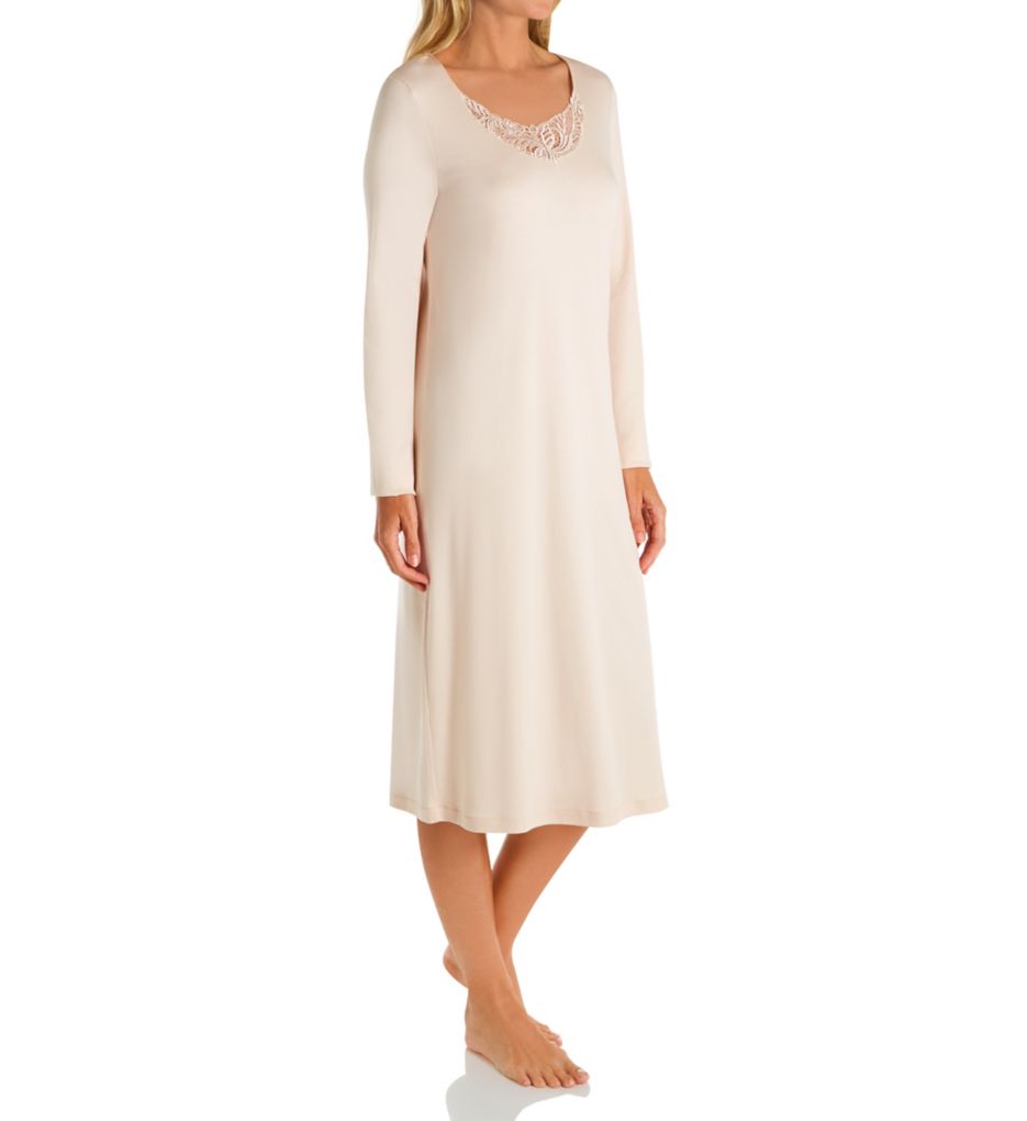 hanro long sleeve nightgown