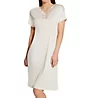 Hanro Irini Sleep Lace Trim Short Sleeve Gown 76877 - Image 1