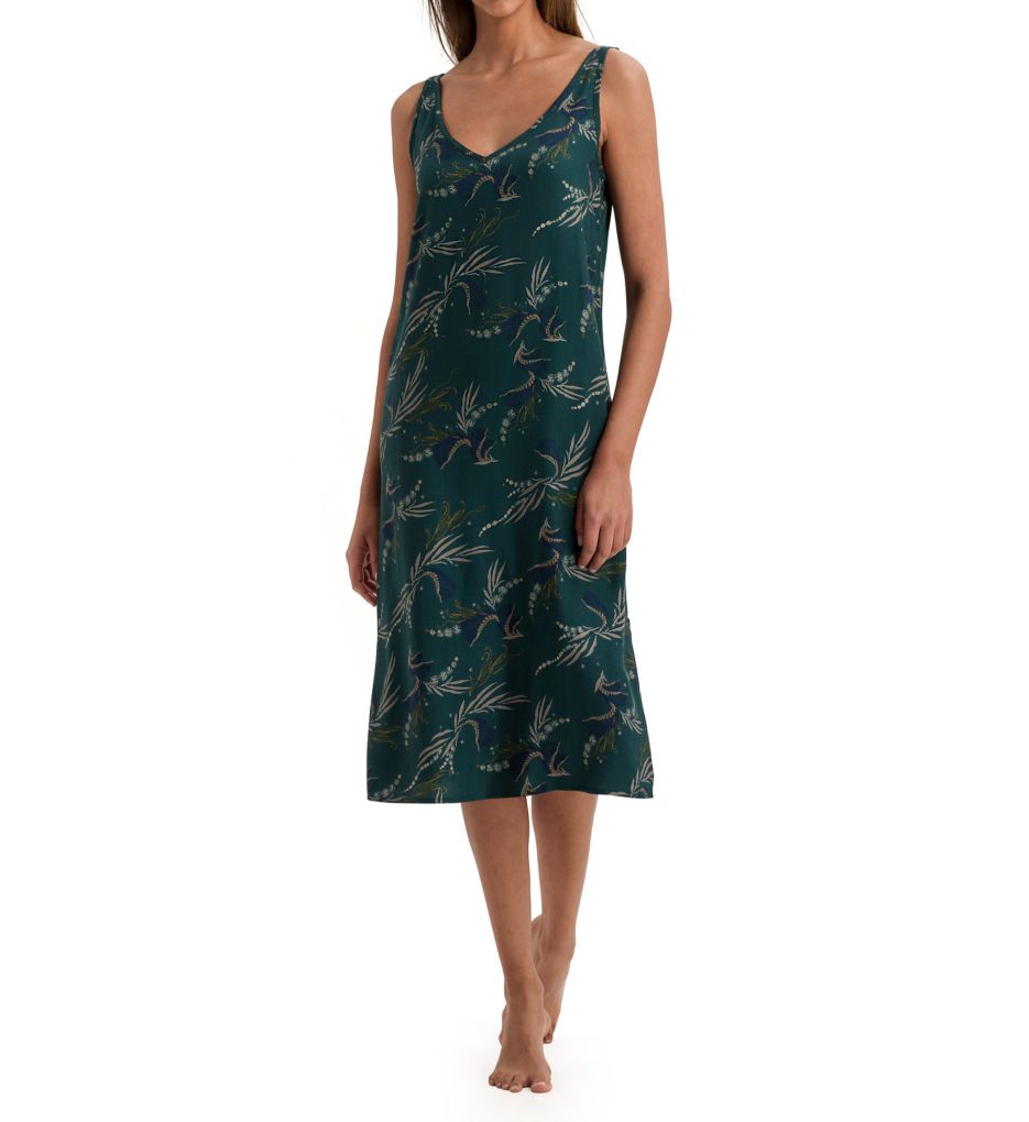 Celia Spaghetti Strap Printed Gown