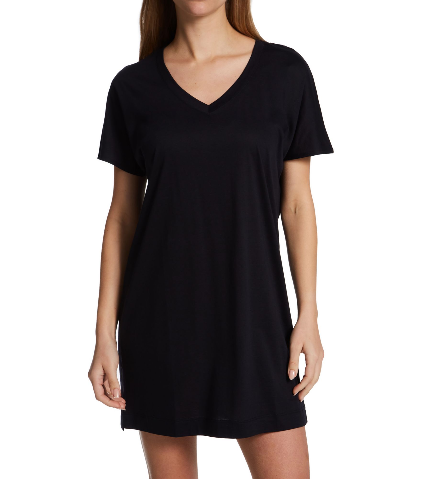 Laura Short Sleeve Big Shirt Black M