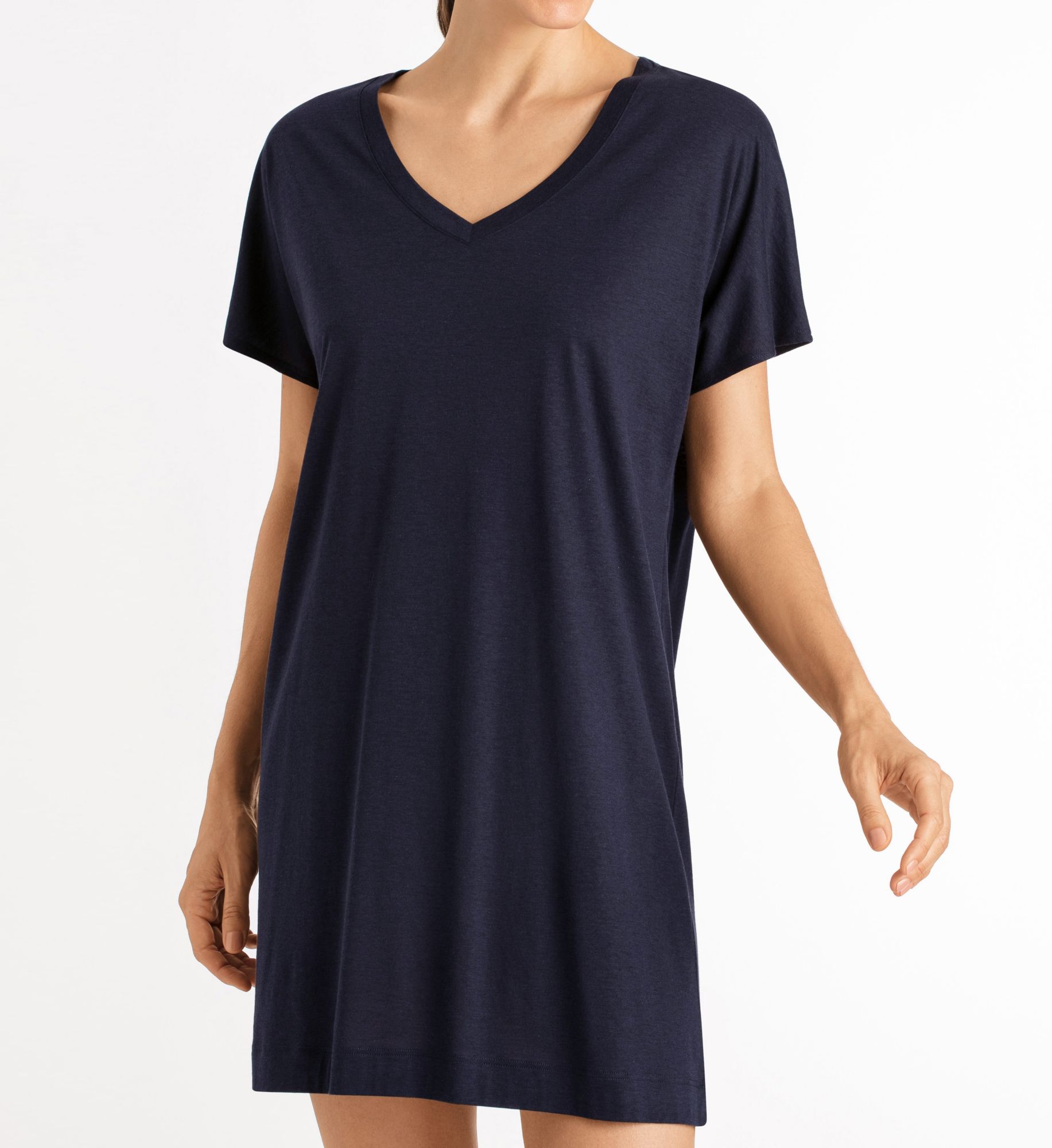 Laura Short Sleeve Big Shirt Midnight M