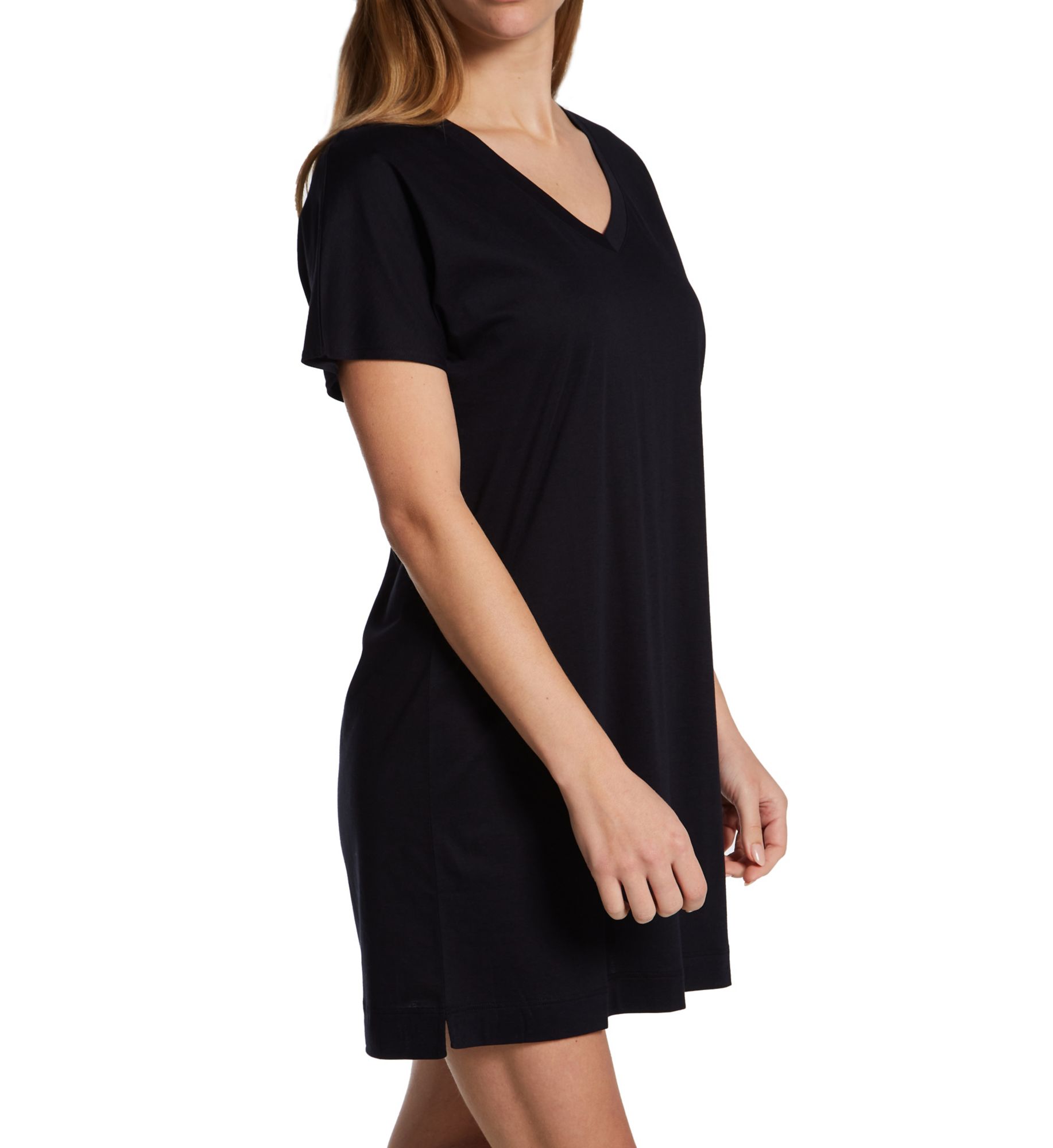 Laura Short Sleeve Big Shirt Black M