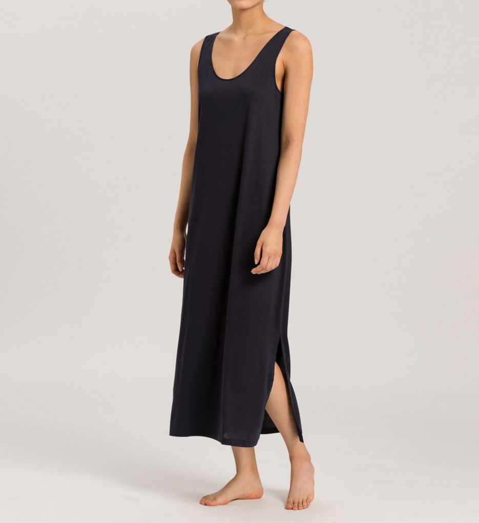 Hanro Juliet Knit Sleeveless Scoop Neck Long Cotton Nightgown