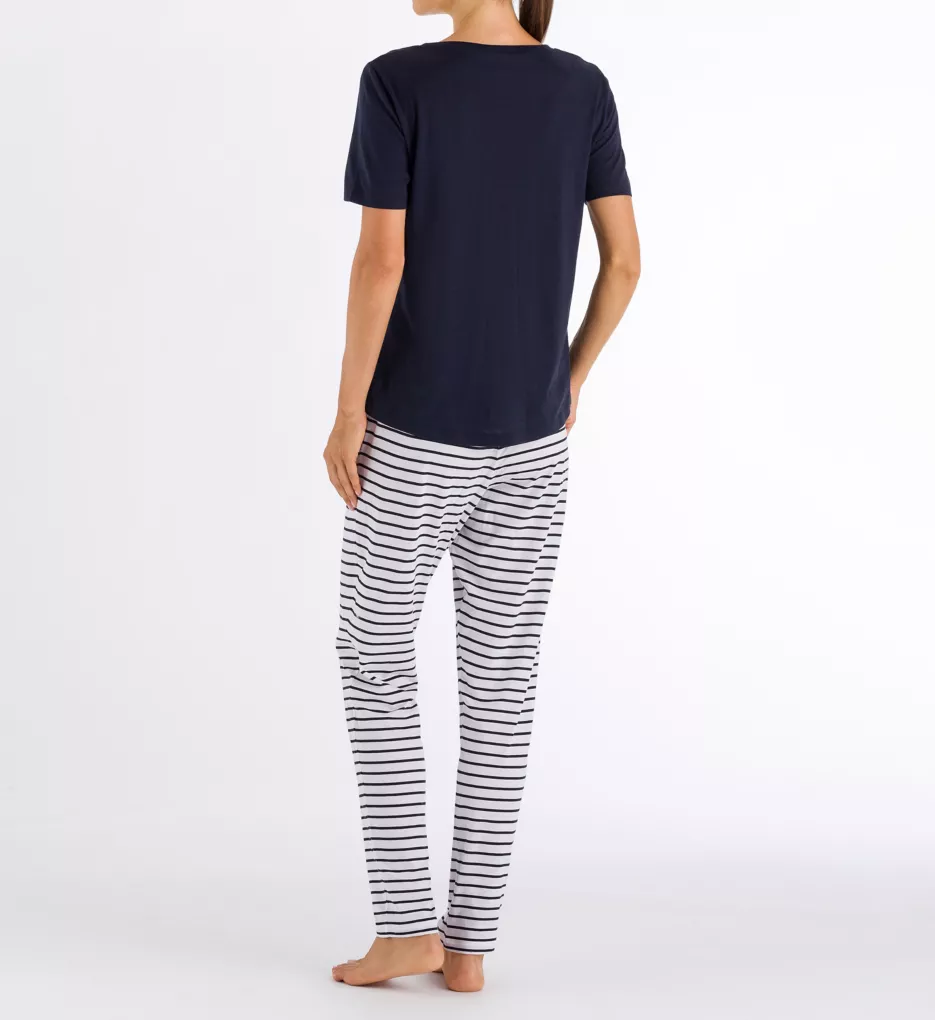 Hanro Laura Short Sleeve Long Pajama Set 77145 - Image 2