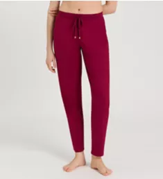 Sleep & Lounge Solid Knit Pants Burgundy XS