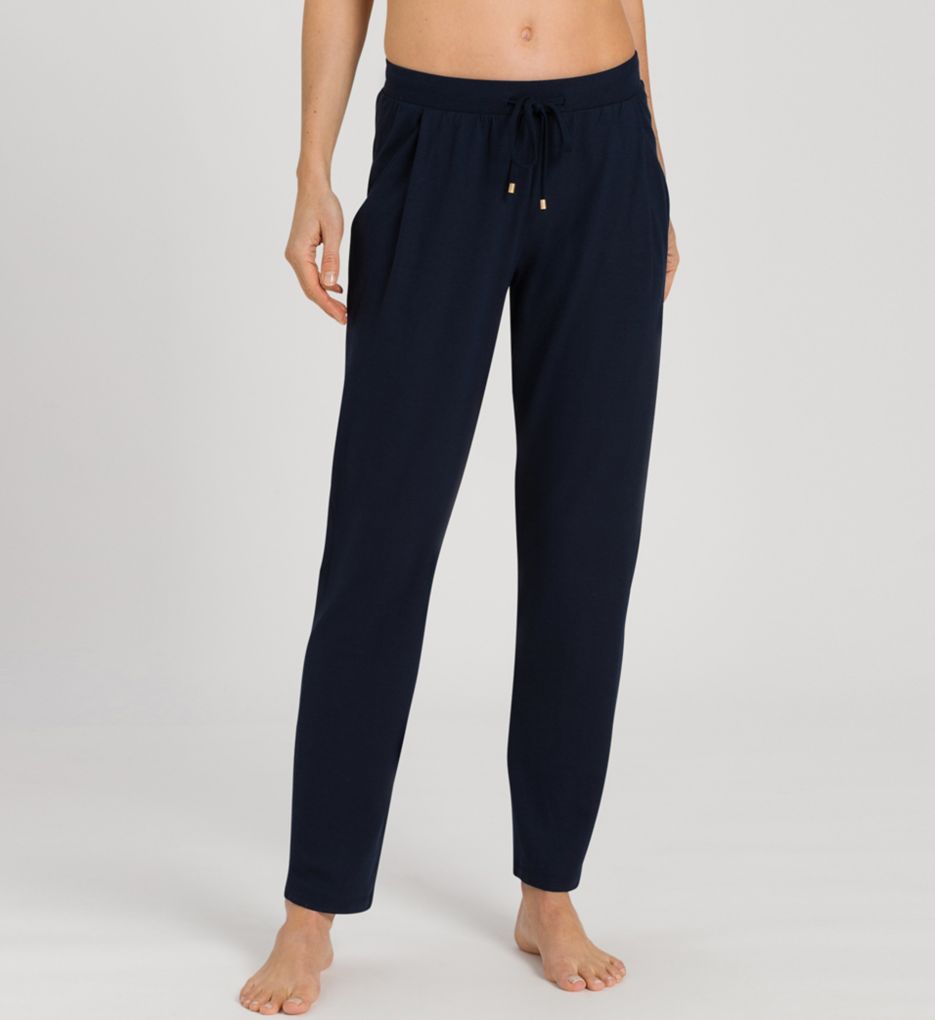 Sleep & Lounge Solid Knit Pants Deep Navy XL by Hanro