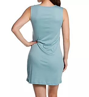 Moments Lace Tank Gown Tourmaline Blue XS