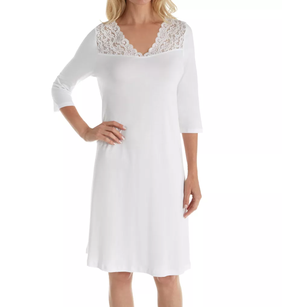 Hanro Moments 3/4 Sleeve Gown 77931 - Image 1