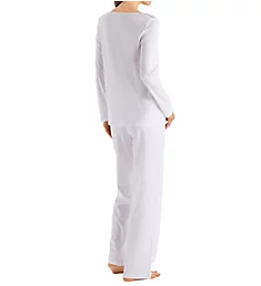 Moments Long Sleeve Pajama Set White XS
