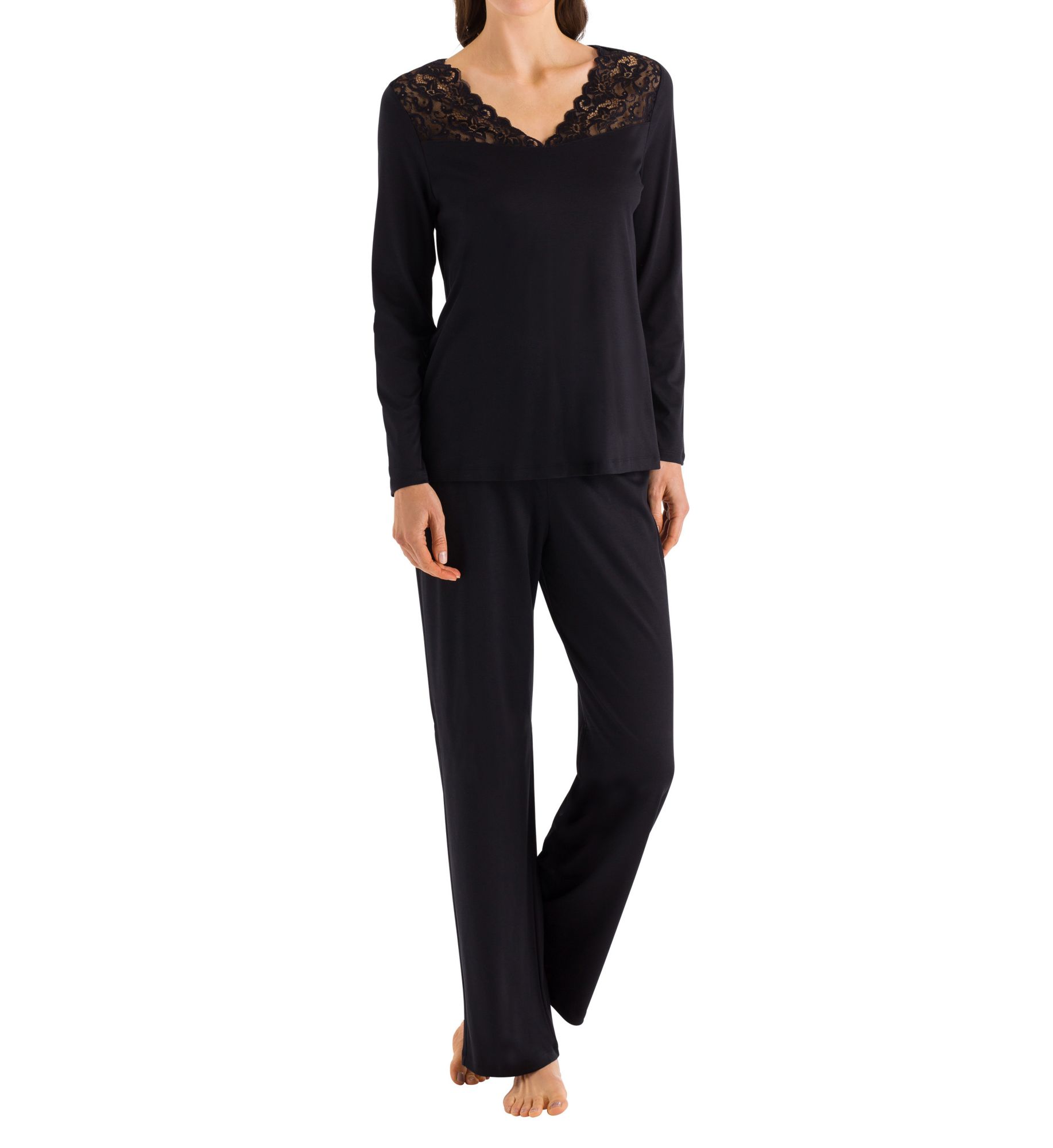 Hanro Moments Long Sleeve Pajama Set 77932 - Image 5