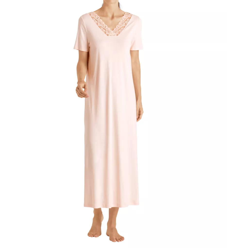Moments Short Sleeve Long Gown Crystal Pink XS