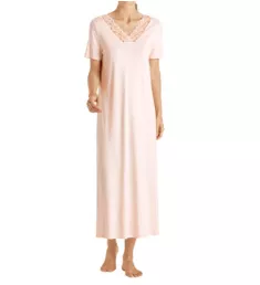 Moments Short Sleeve Long Gown Crystal Pink XS