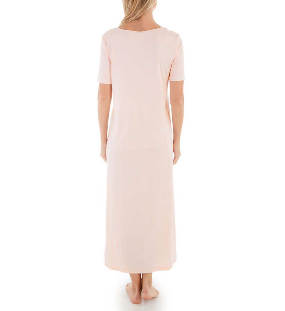 Hanro Moments Short Sleeve Long Gown 77933 - Image 2