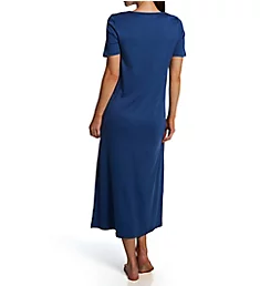 Moments Short Sleeve Long Gown True Navy XS