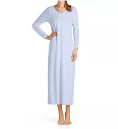 Pure Essence Long Sleeve Long Gown Blue Glow XS