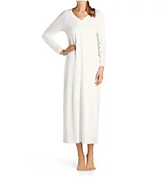 Pure Essence Long Sleeve Long Gown Off White XS