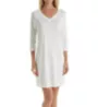 Hanro Pure Essence 3/4 Sleeve V Neck Sleep Gown 77948 - Image 1