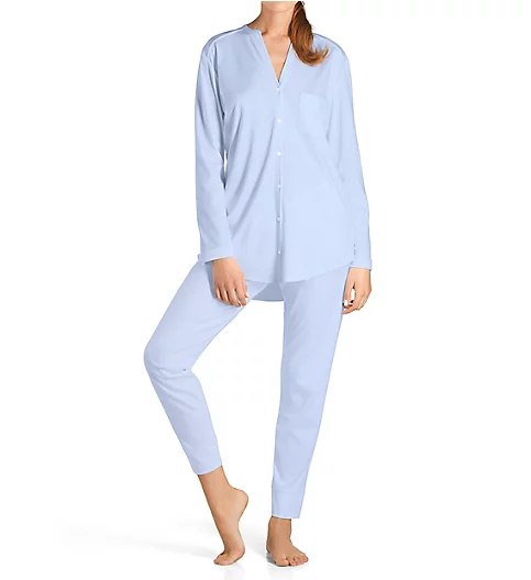 Hanro Pure Essence Long Sleeve Button Front Pajama 77949