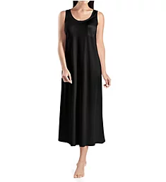 Cotton Deluxe Long Tank Gown Black XS