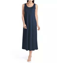 Cotton Deluxe Long Tank Gown Deep Navy XS