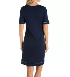 Natural Comfort Short Sleeve Gown Deep Navy M