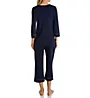Hanro Natural Comfort Crop Pajama Set 77965 - Image 2