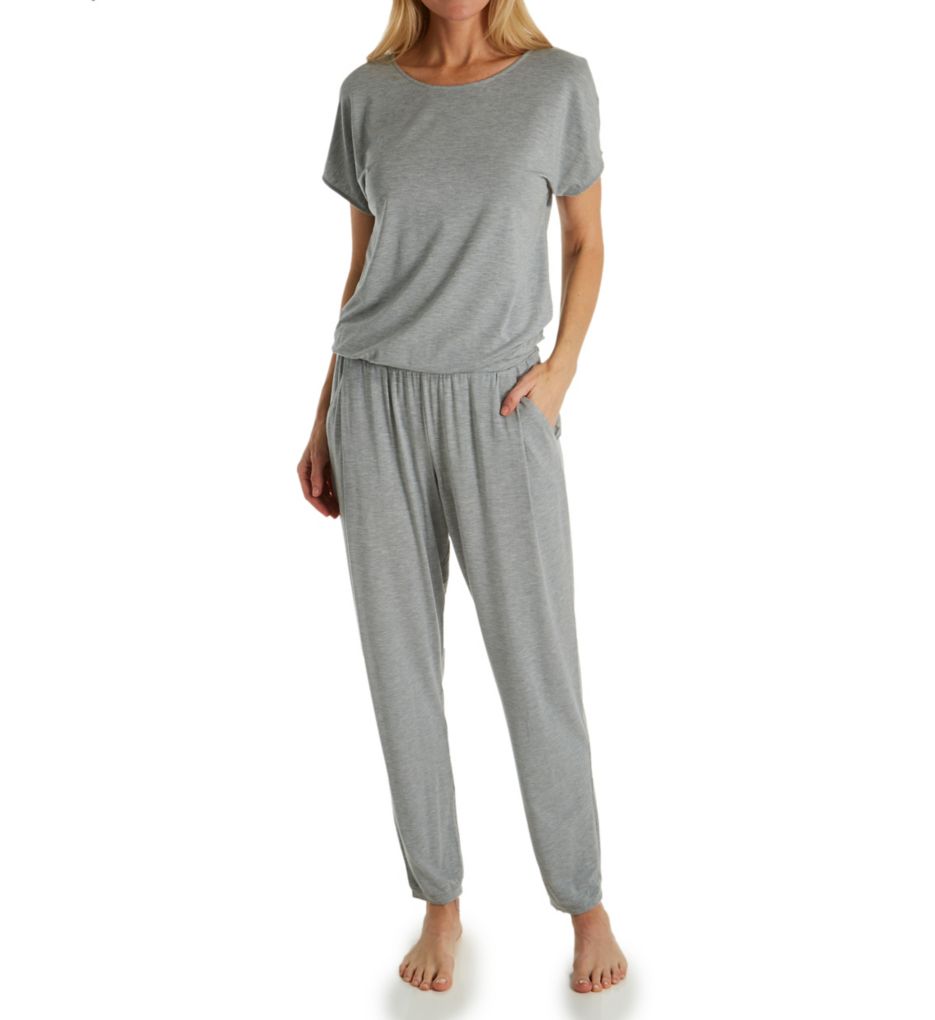 Yoga Fashion Cap Sleeve Jumpsuit-fs