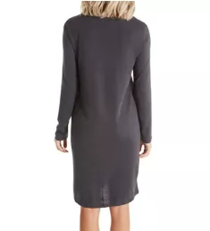 Easy Wear Long Sleeve Sleep Dress Dark Melange XS