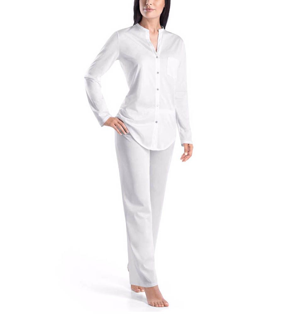 Cotton Deluxe Button Front Pajama Set