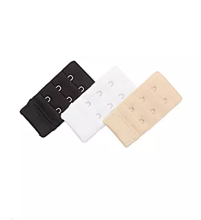 Bra Extender 3-Pack Black, White, Beige S