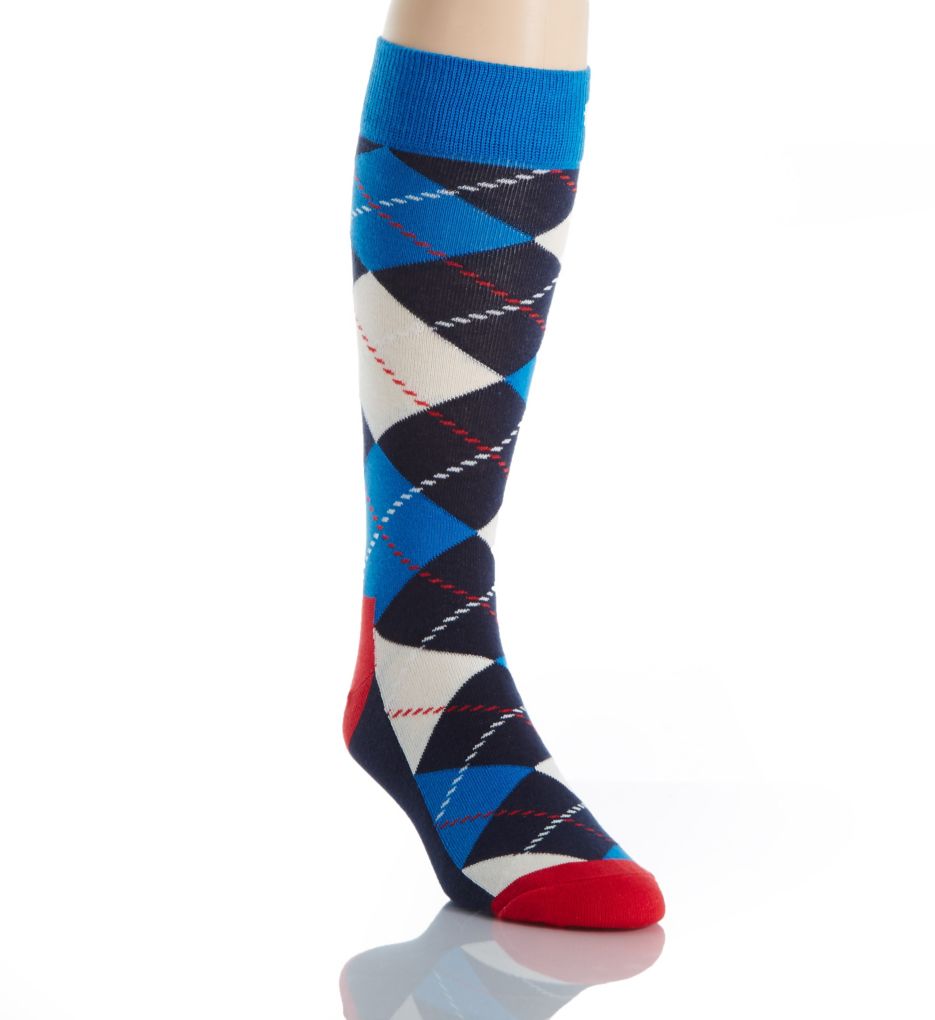 Men's Argyle Combed Cotton Crew Sock