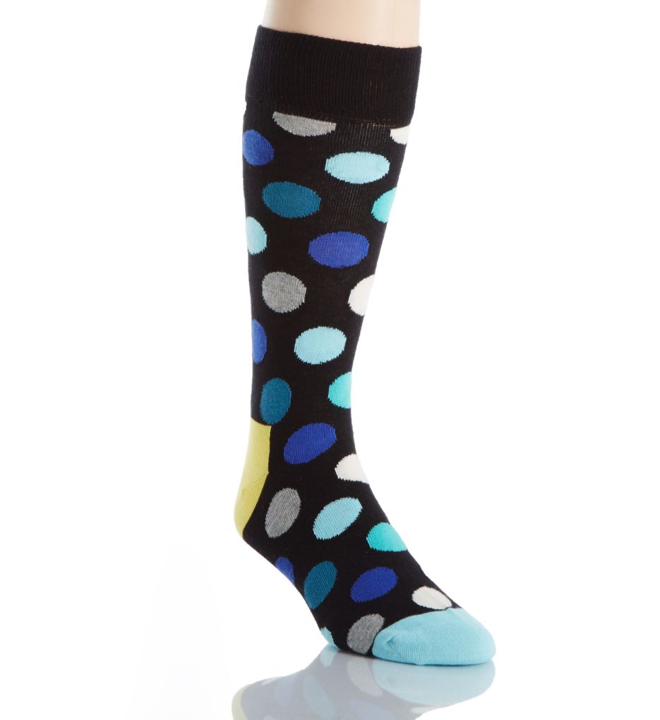 Men's Big Dots Combed Cotton Crew Sock